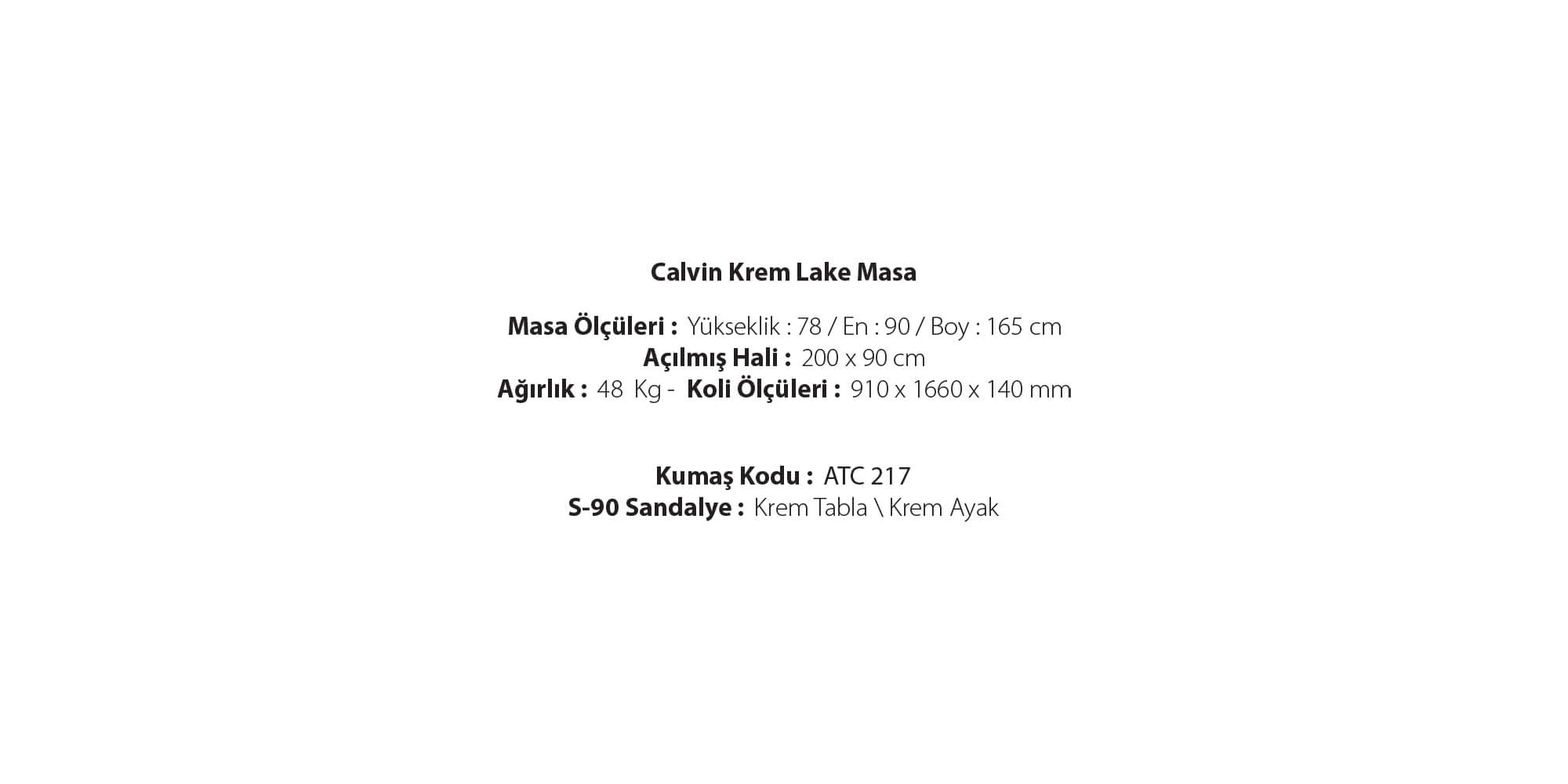 Calvin(Krem Lake Masa)