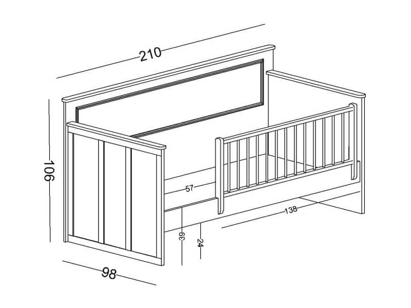 Junior Montessori Gri 90X200